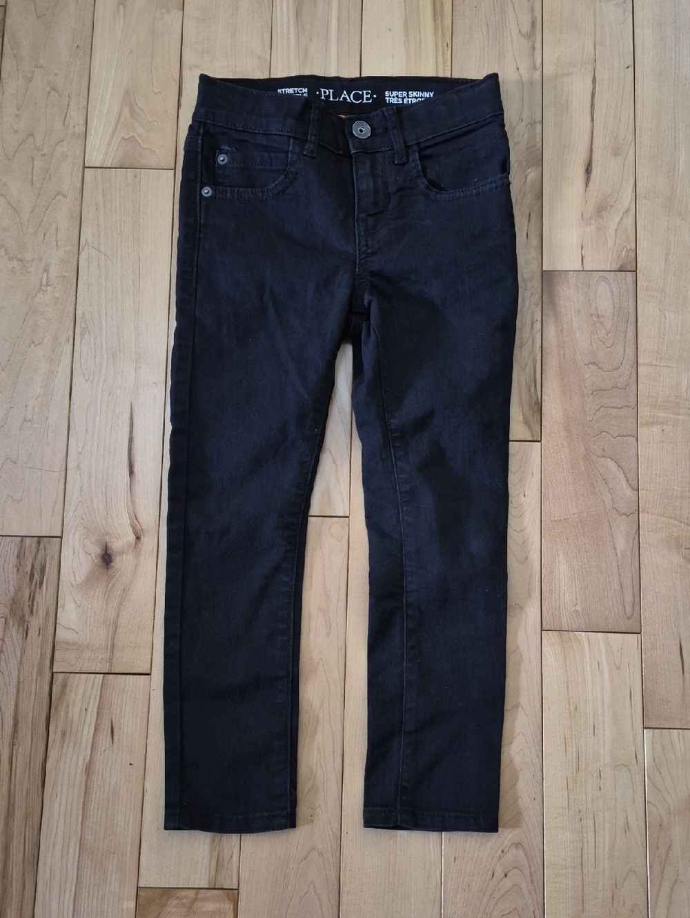 Girls Size 5 The Children's Place Black Super Skinny Jeans